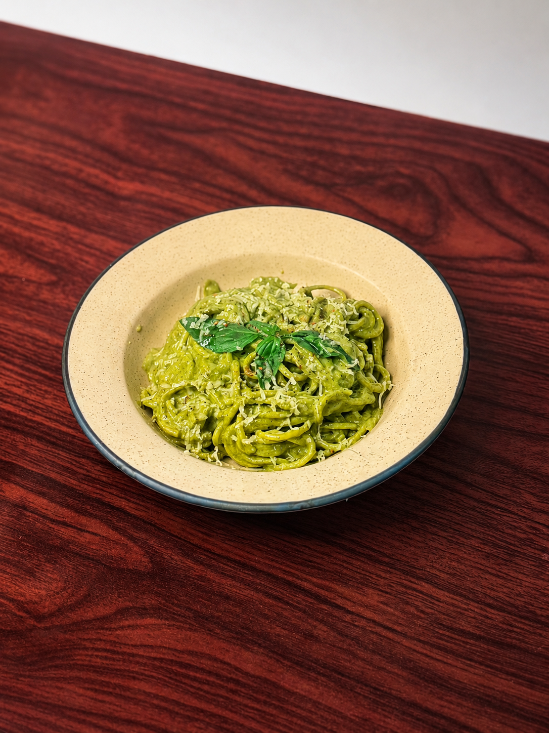 Creamy Pesto Spaghetti